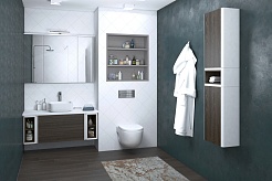 Акватон Шкаф подвесной Брук 30 дуб феррара – фотография-5